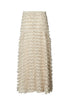 Rabens Saloner Selilja feathery skirt Oyster